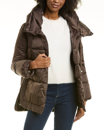 Herno high-low puffer down coat