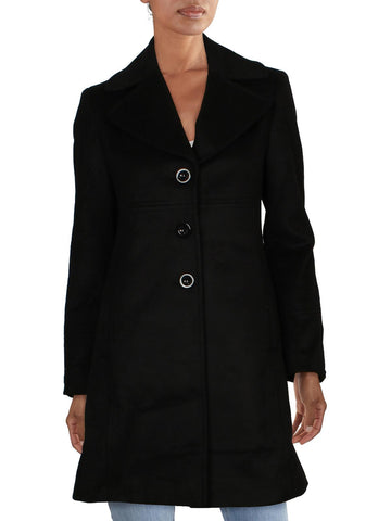 Larry Levine womens wool blend midi walker coat