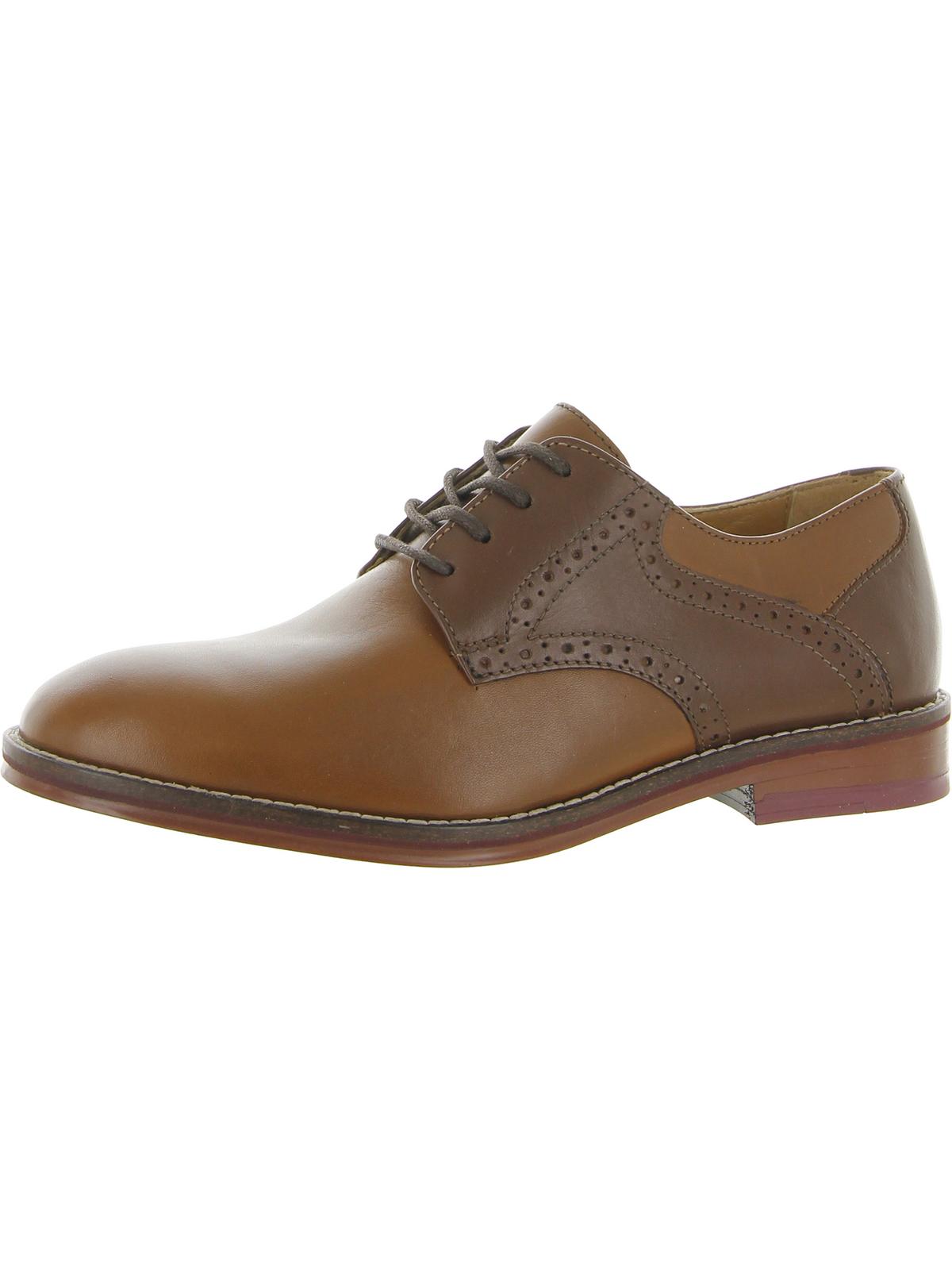 JOHNSTON & MURPHY BK Conard Boys Little Kid Leather Oxfords