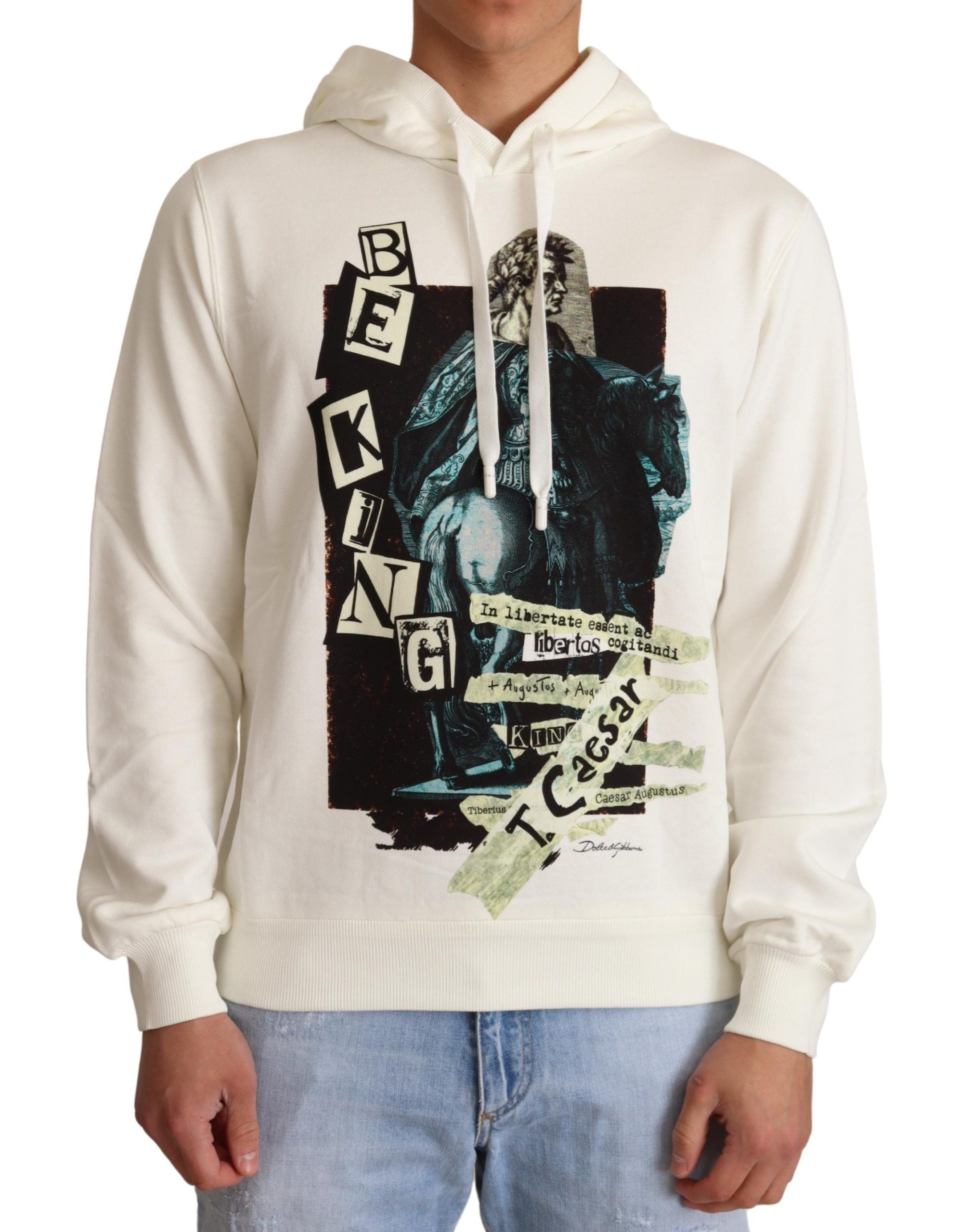 DOLCE & GABBANA Dolce & Gabbana  King Ceasar Cotton Hooded Men's Sweater