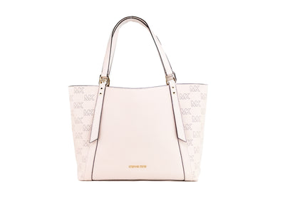 MICHAEL KORS JET SET MEDIUM FRONT ZIP CHAIN TOTE BAG PINK POWDER BLUSH  LEATHER 196163430249