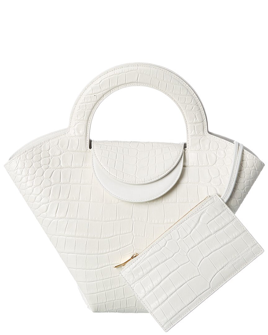 BOTTEGA VENETA Bottega Veneta Doll Croc-Embossed Leather Tote