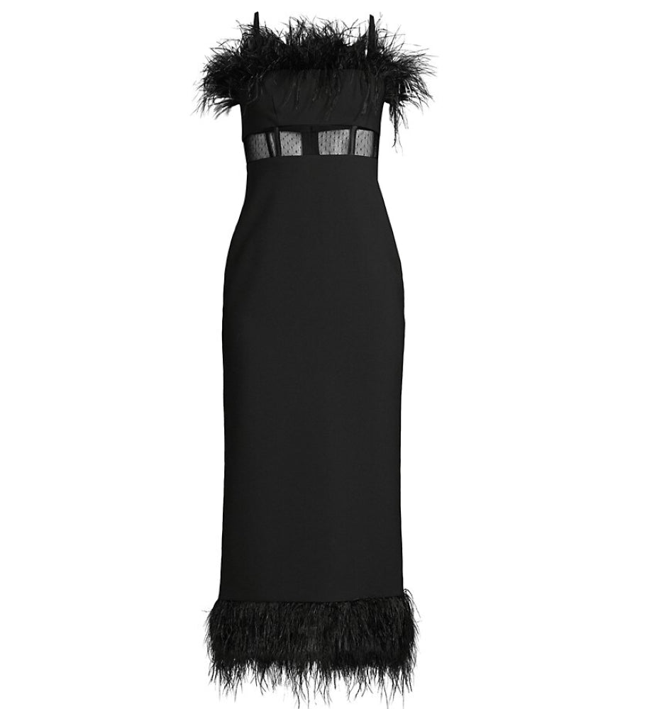 Shop Likely Aubrey Dress Black