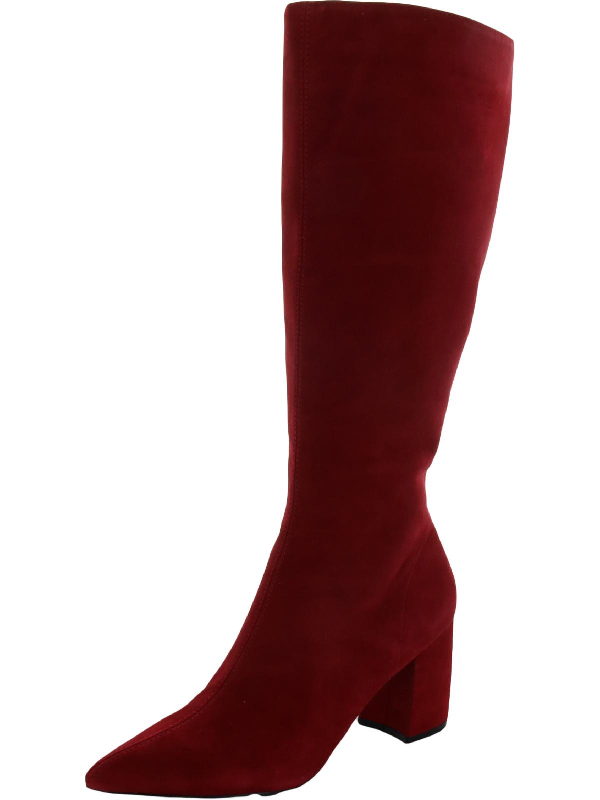 STEVE MADDEN Nieve Womens Suede Pointed Toe Knee-High Boots