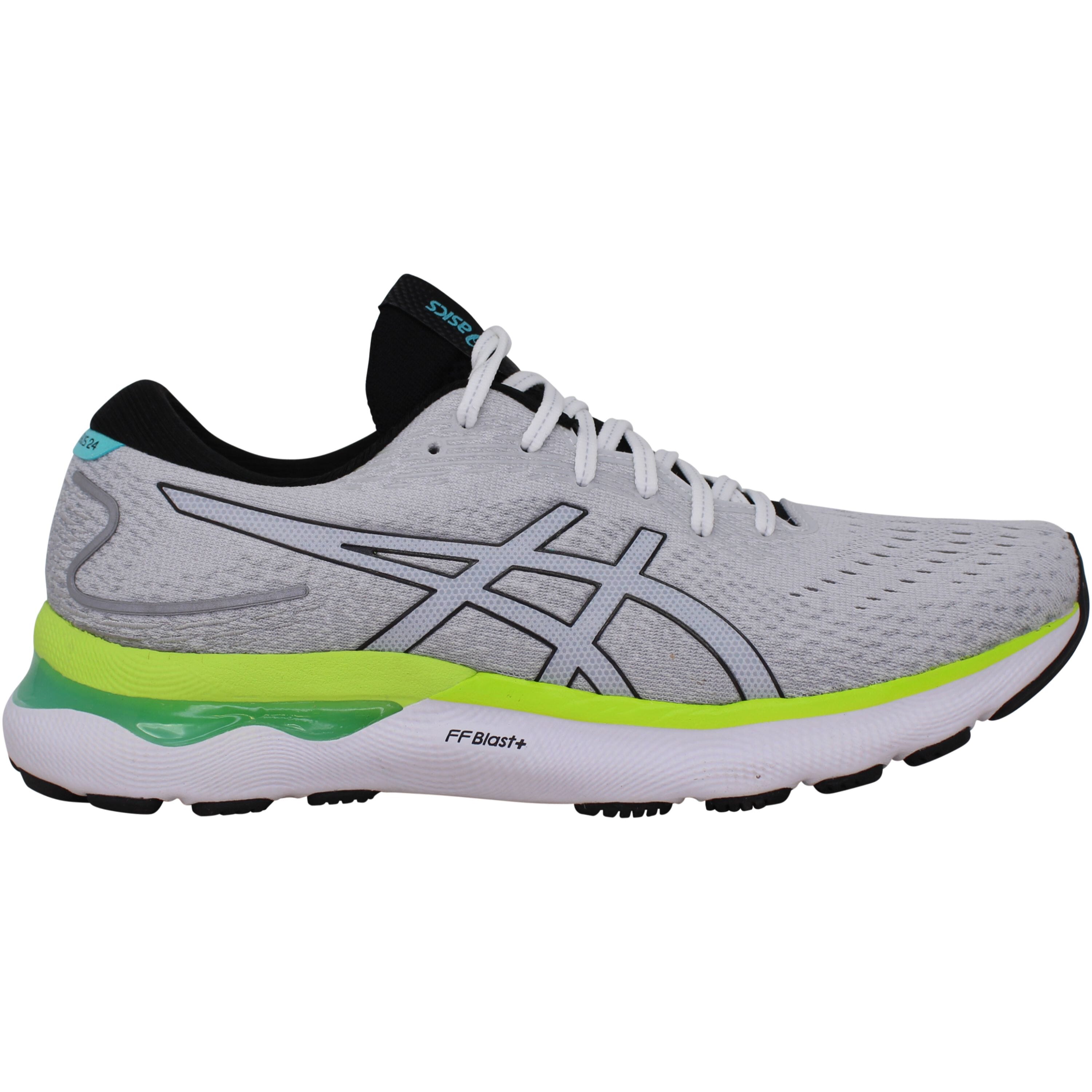 Asics Gel-nimbus 24 White/black 1011b359-100 Men's In Grey | ModeSens