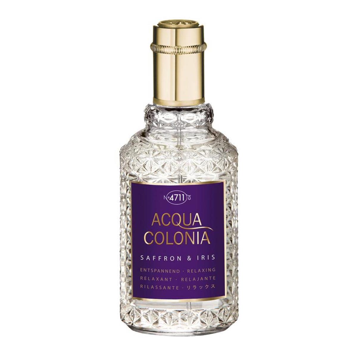 Muelhens 4711 243114 Acqua Colonia Saffron & Iris Eau De Cologne Spray - 1.7 oz In Silver