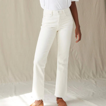 Amo bella w/ released hem jean in white oak