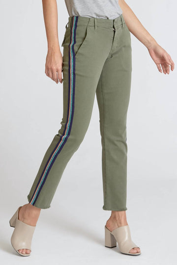 Dear John Denim blaire slim straight ankle pant in aloe