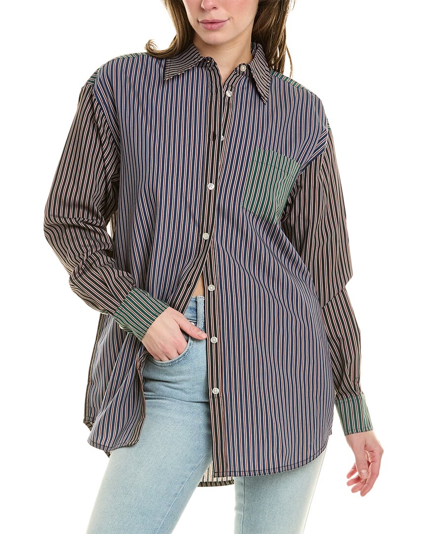 Shop Solid & Striped The Oxford Tunic In Grey