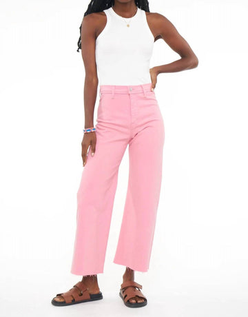 Pistola penny cropped denim in flamingo