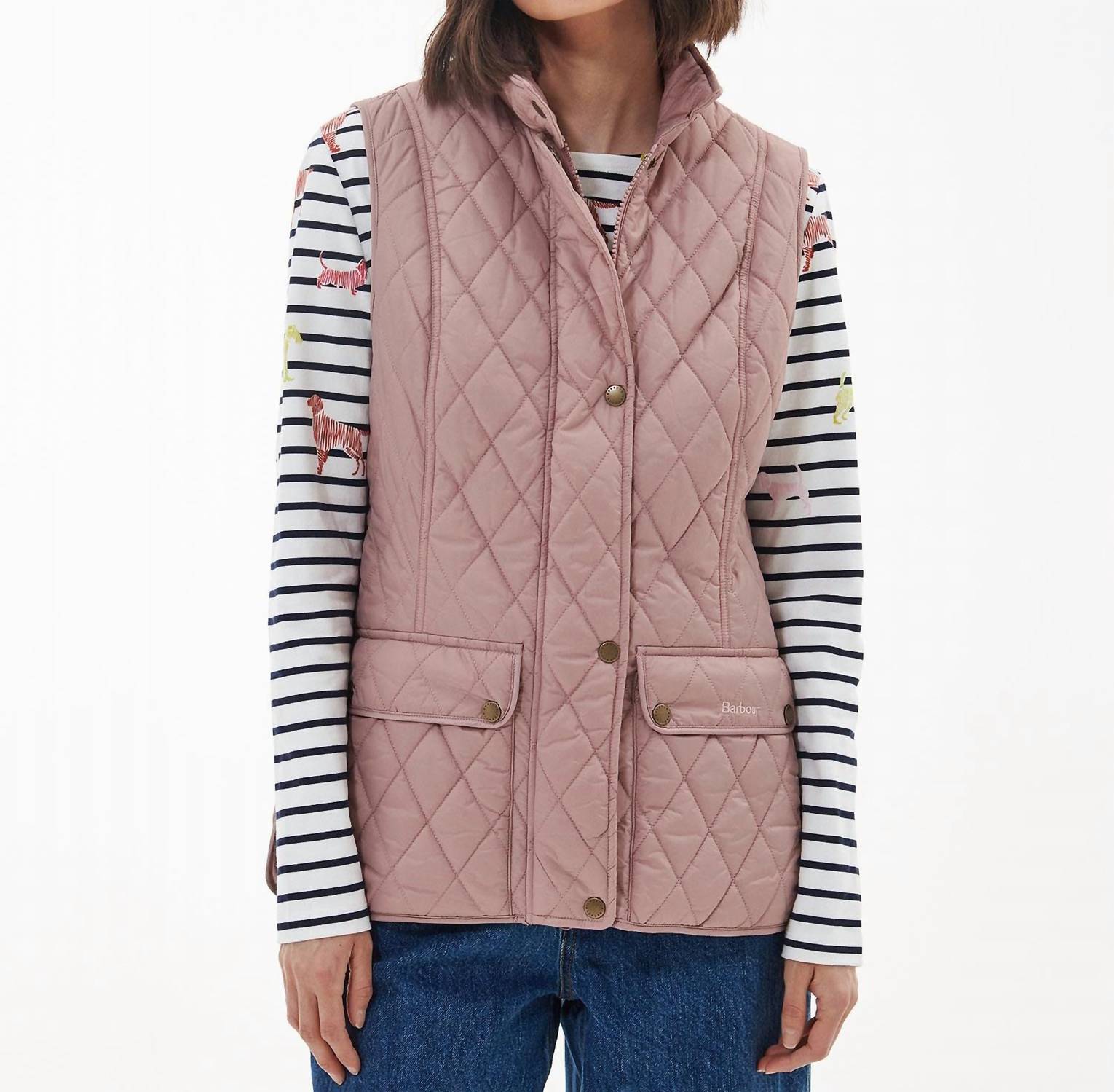 BARBOUR Otterburn Gilet In Gardenia Pink