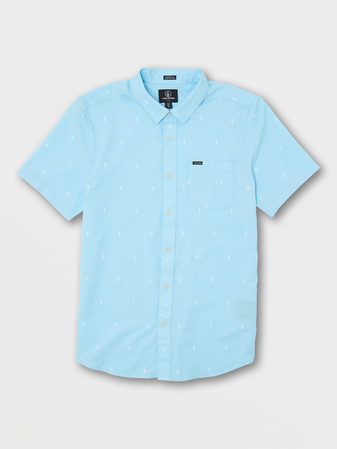 VOLCOM Salford Short Sleeve Shirt - Washed Blue