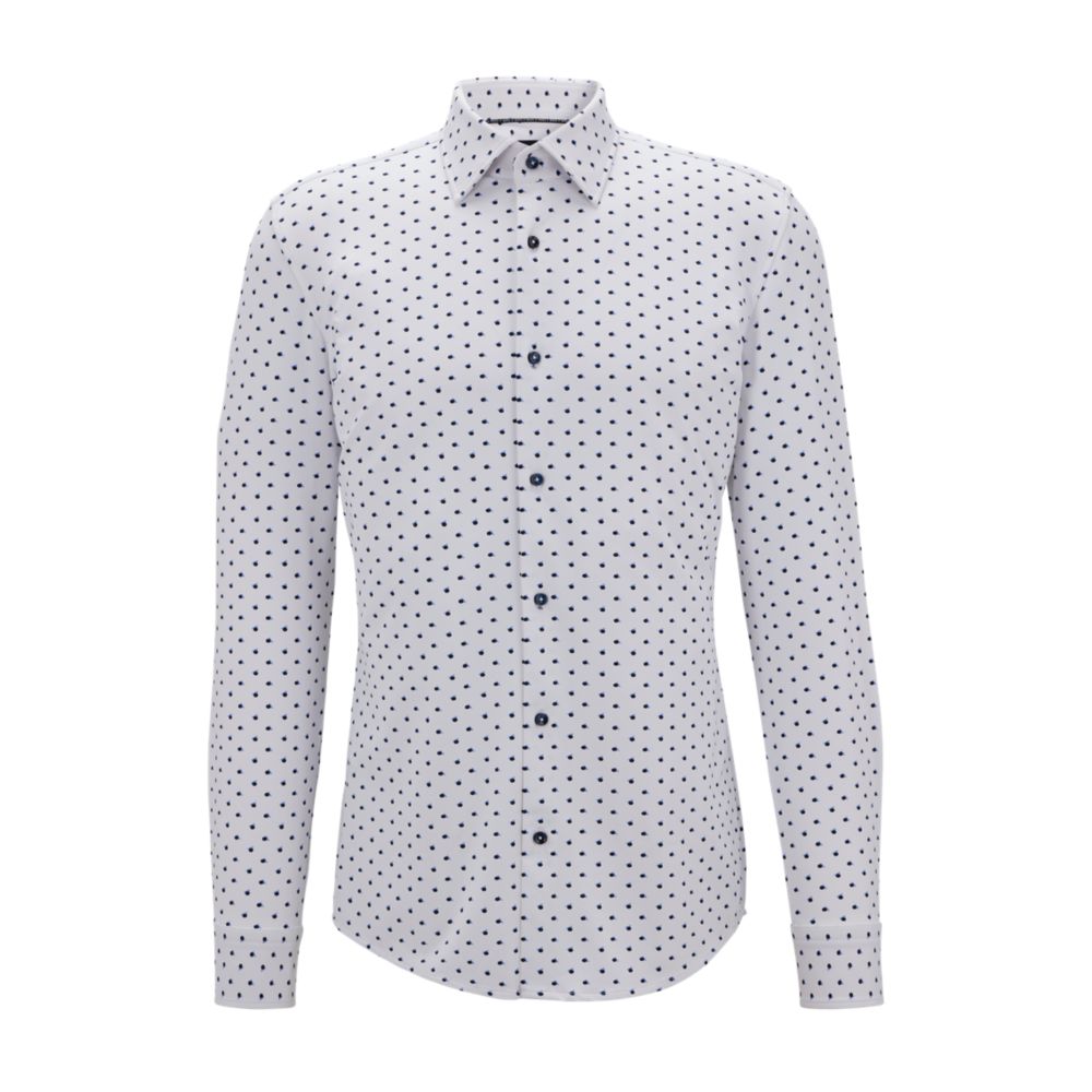 BOSS - Slim-fit shirt in stretch jersey