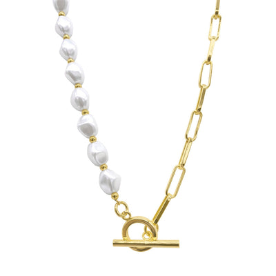 Adornia Flower White Mother of Pearl Necklace gold – ADORNIA