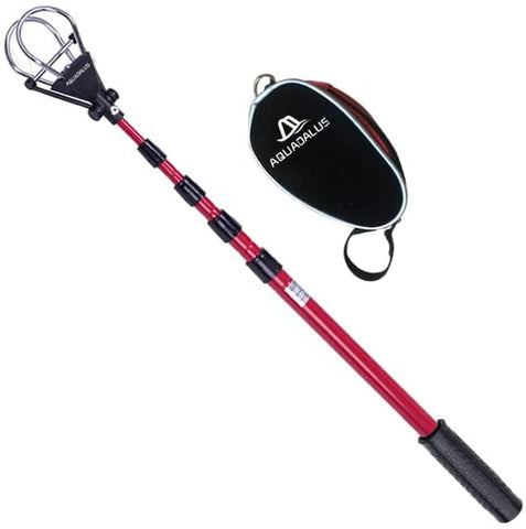 Telescopic Golf Ball Retriever with Golf Ball Cleaner Pouch. Fun