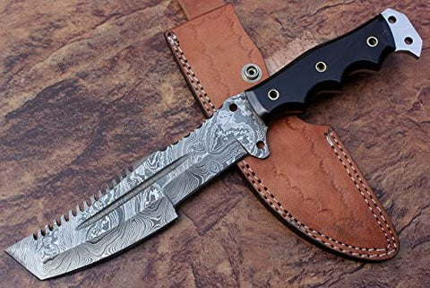 Damascus Steel Tracker Tactical Knife