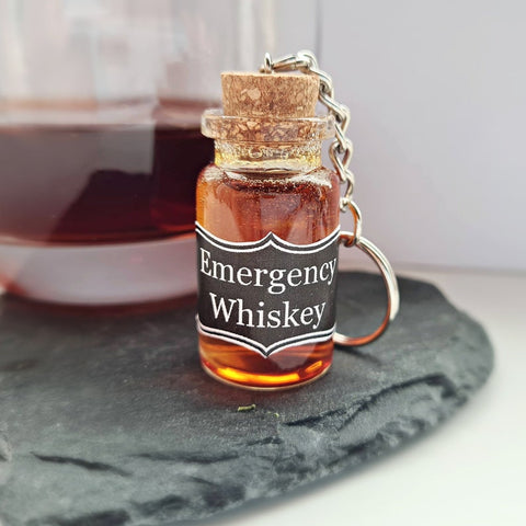 Emergency Whiskey Keyring