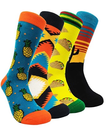 Funny Men's Colorful Dress Socks