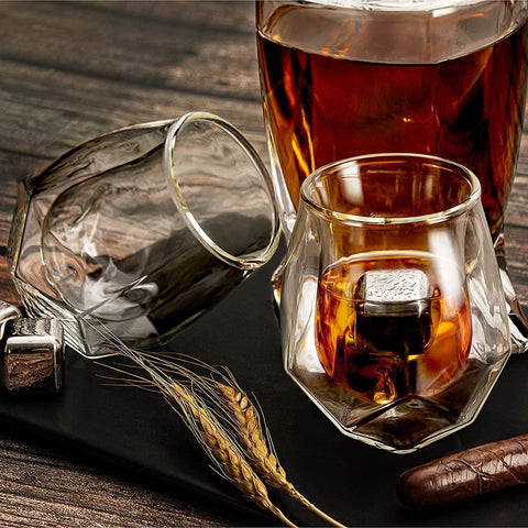 MULSTONE Scotch Whiskey Cognac Snifter Glasses - Set of 4