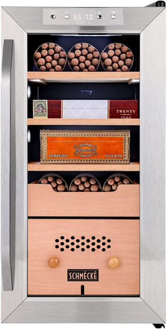 Schmécké 250 Cigar Cooler Humidor with 3 in 1 Precise Cooling