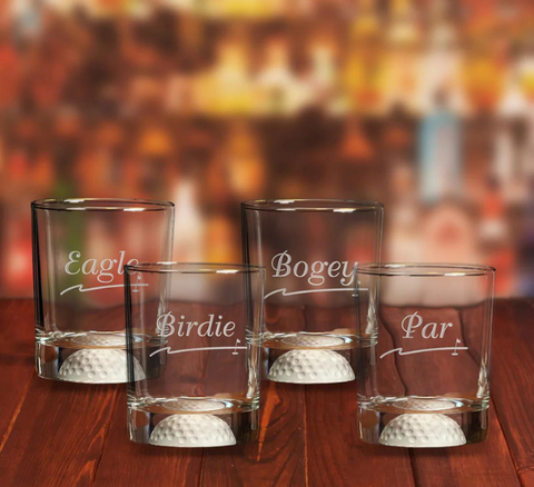 Personalized Old Fashion Mason Jar Drinking Glasses - Set of 4