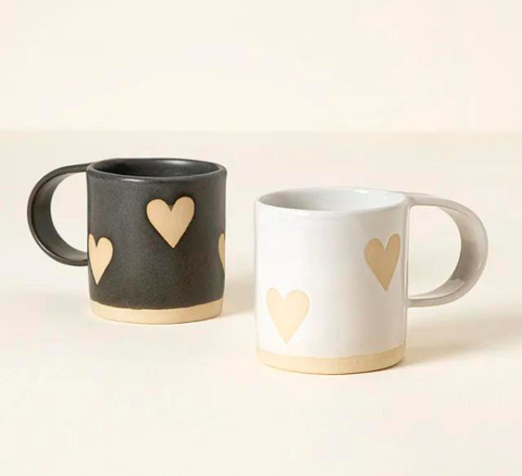 Love in Black and White Mug Set