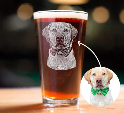 Custom Pet Beer Can Glass