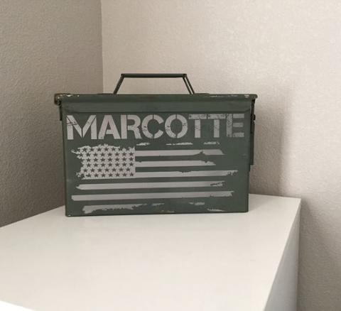Five Star Dad Personalized 50 Cal Ammo Box