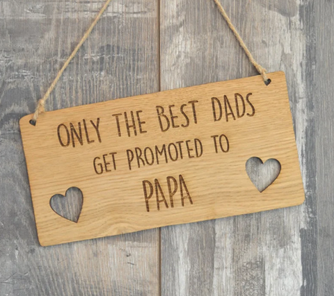 Wood Hanging Plaque Sign