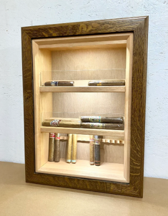 Hand Made In-Wall Humidor for cigars. Great gift for husband