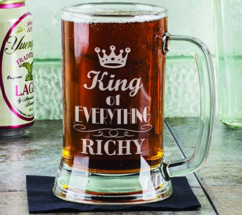 King of Everything beer mug