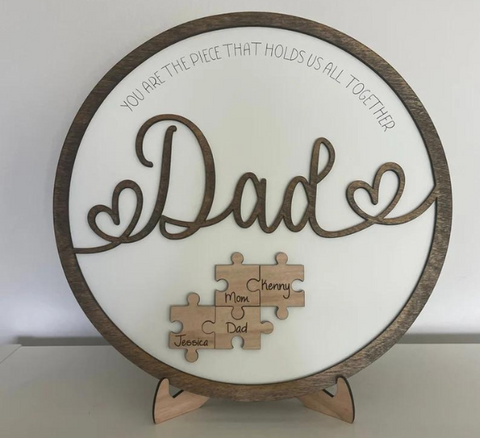 Dad Puzzle Sign