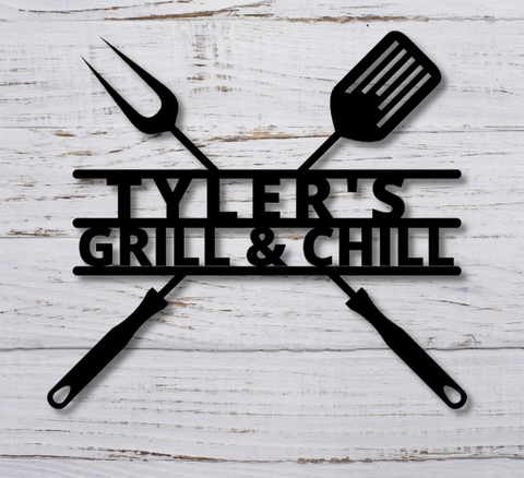 Custom Grill Sign for Dad