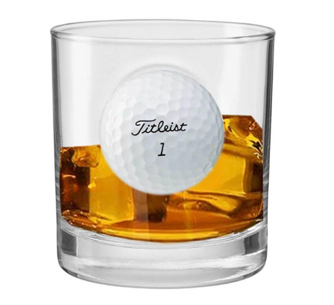 Golf Ball Rocks Glass