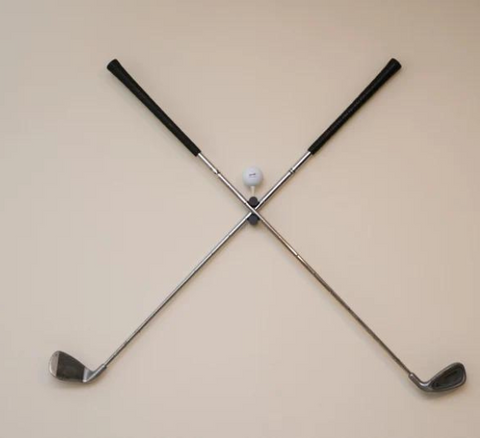 Golf Club Crossed Wall Hanger Bracket