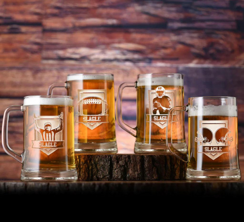 22 oz. Beer Mugs - Tall English Pub Glasses