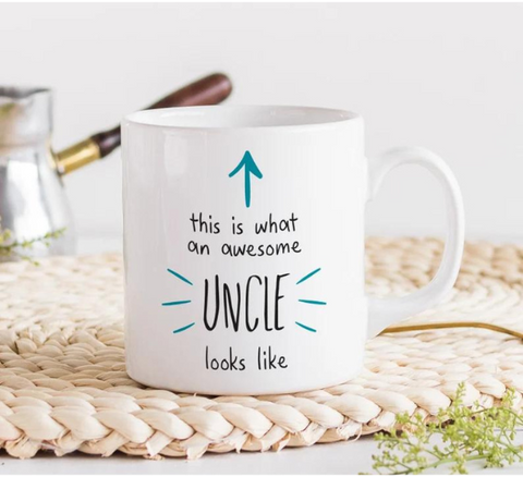 Reel Cool Uncle Mug, Fishing Uncle Coffee Mugs, Funny Gifts for