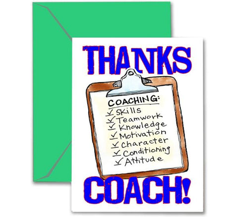 "Thanks Coach" Gift Card