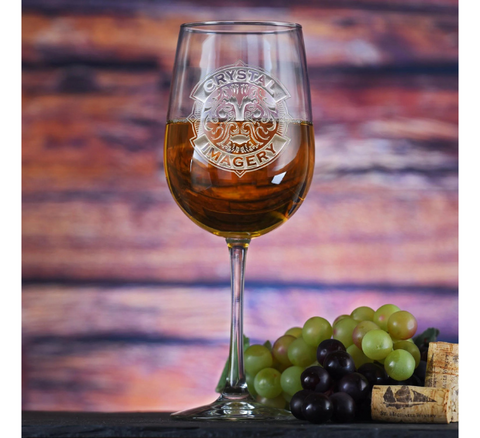 Grapevine Design Personalized Wine Glasses