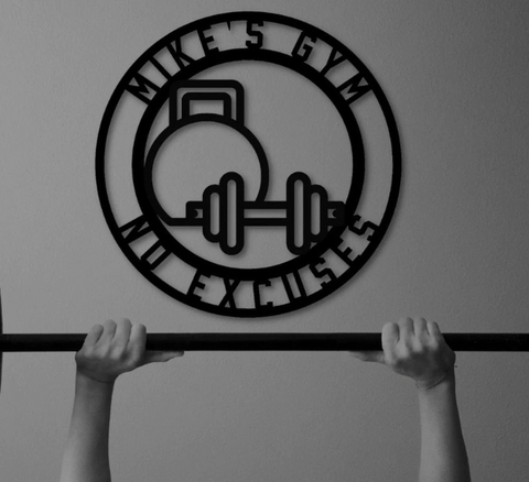 Metal Gym Sign