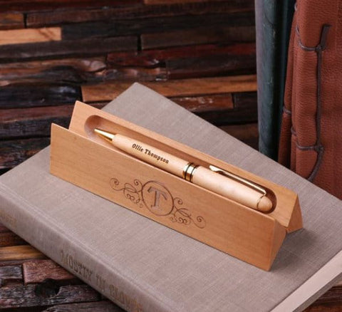 Luxury Wooden stationery students Business office Ballpoint Pen And Gift  Box Elegant Fancy Nice Pens Christmas