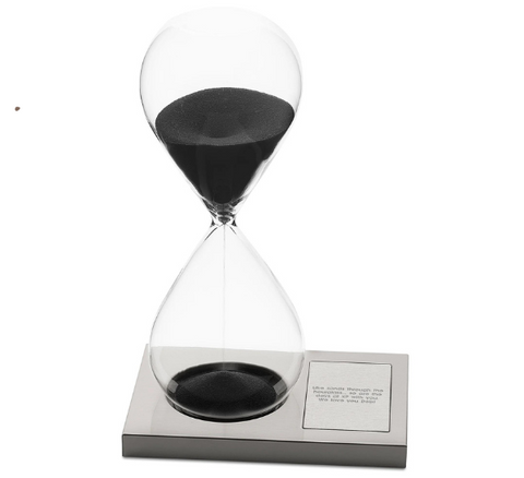 Engraved Office Decor Hourglass Timer