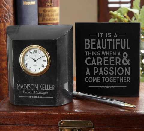 Personalized Marble Clock