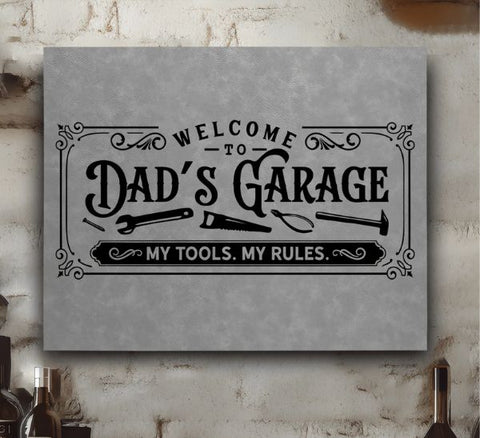 My Tools My Rules Leather Wall Decor