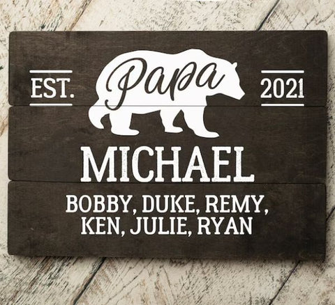 Papa Bear Sign