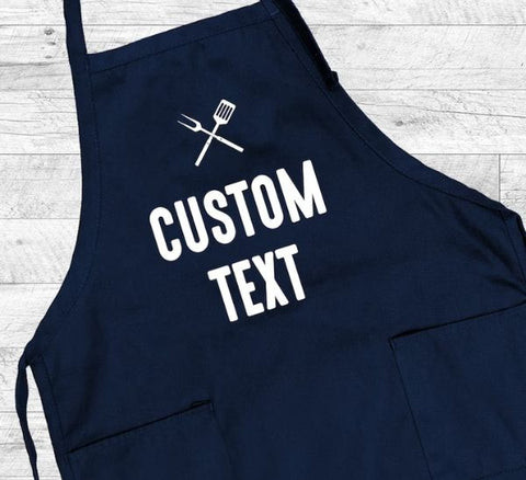 Custom Text Grill Apron
