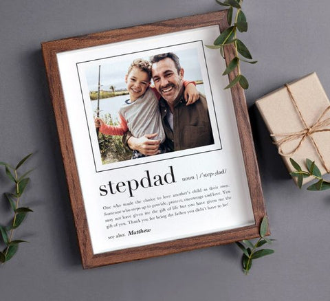 Custom Stepdad Picture Frame