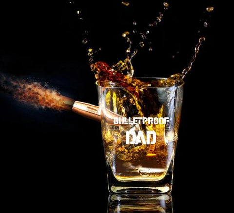 Bulletproof Dad Whiskey Glass