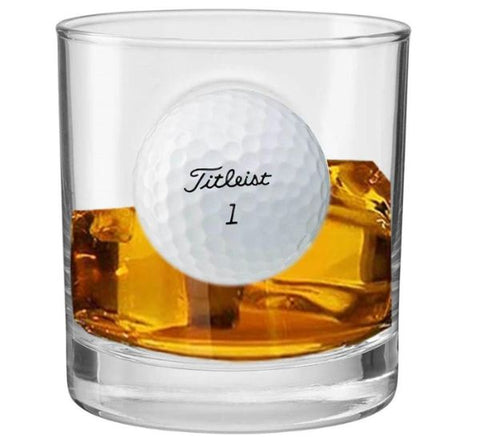 Golf Ball Rocks Glass