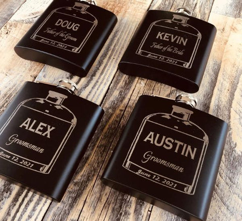 Custom Wedding Flask